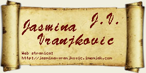 Jasmina Vranjković vizit kartica